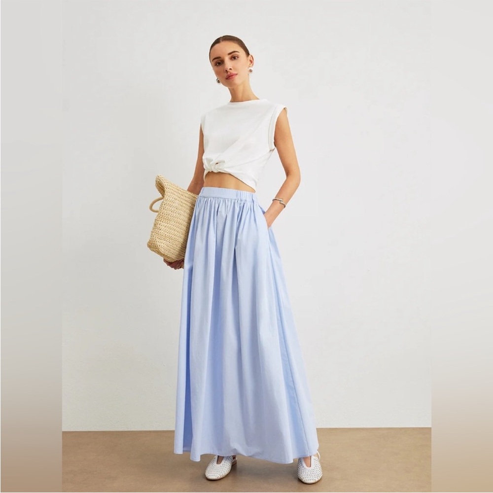 Commense cotton maxi skirt